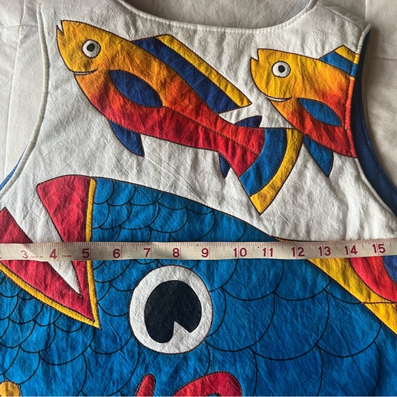 Julia Pinkham hand painted custom vest - Picture 10 of 13